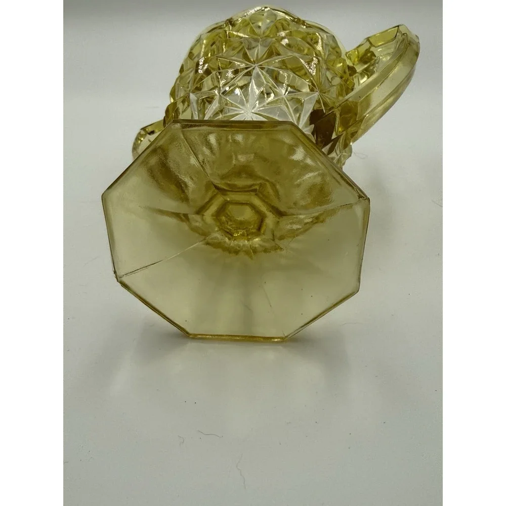 Vintage tiffin-Franciscan‎ Williamsburg Banana Yellow Glass w/handles